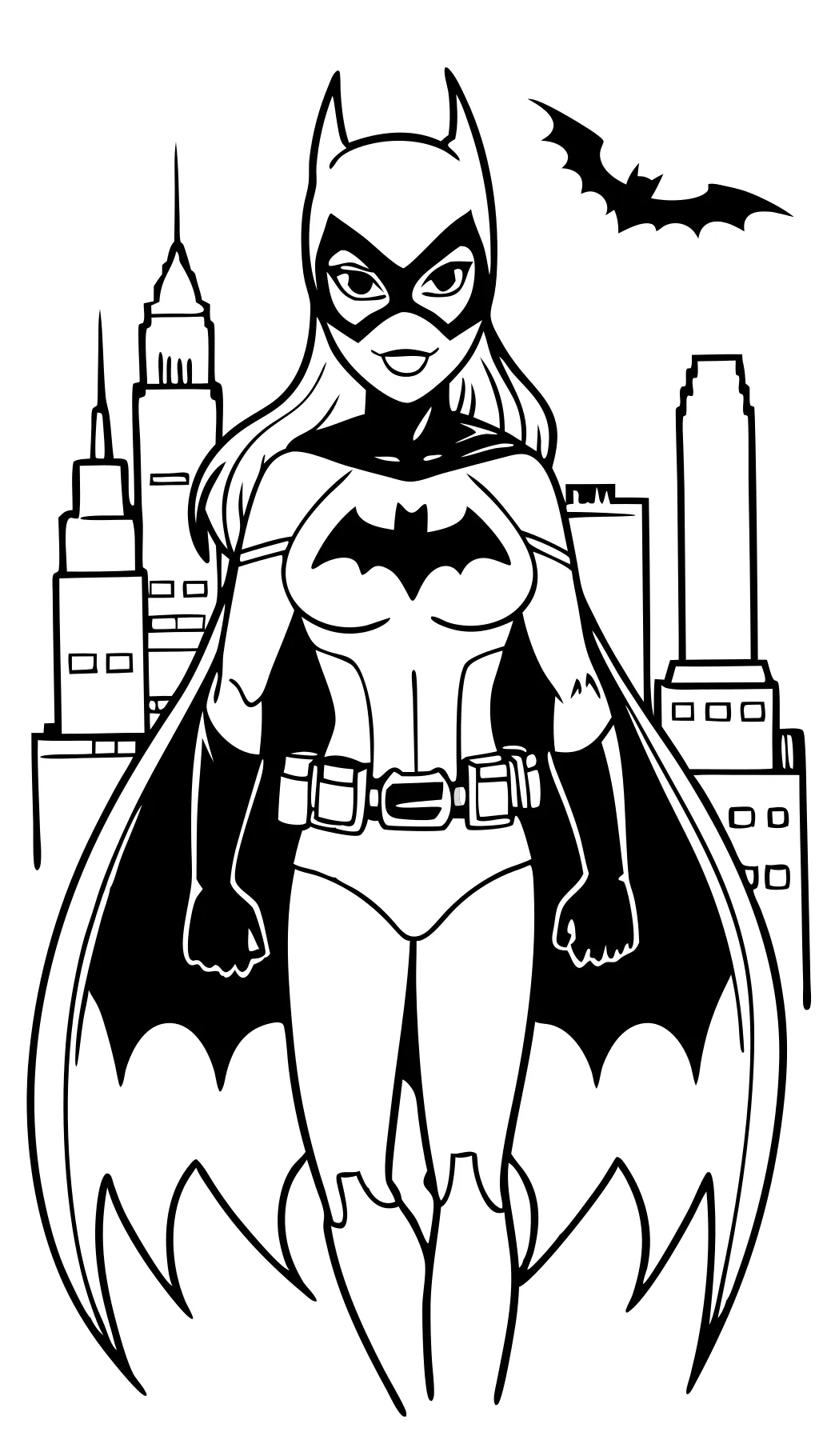 pages à colorier batgirl